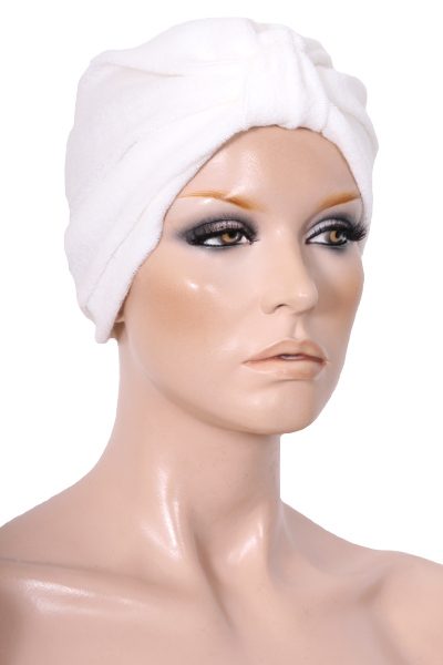 Terry Chemo Turban - White