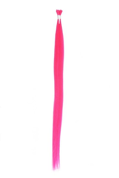 Human Hair 20 iTips - Hot Pink