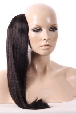 20" Human Hair Pony Tail - Colour 1B