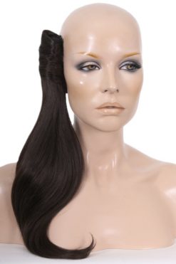 16" Human Hair Wrap Around Pony - R3HH Dark Brown