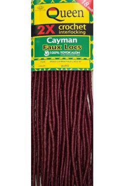Cayman Faux Locs 18" - Colour Burgundy